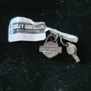 Harley Davidson Logo Charm Silver Tone NEW